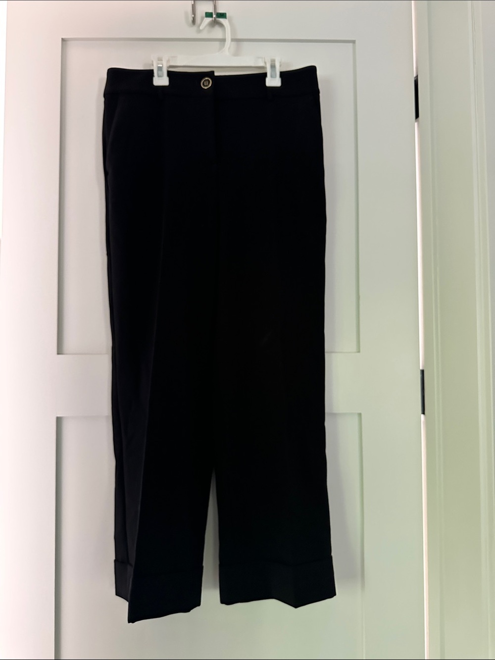 Talbots Black High-Rise Wide Leg Pants